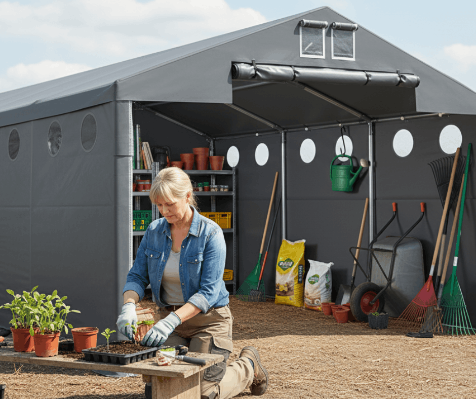 Namiot rolniczy do ochrony młodych roślny