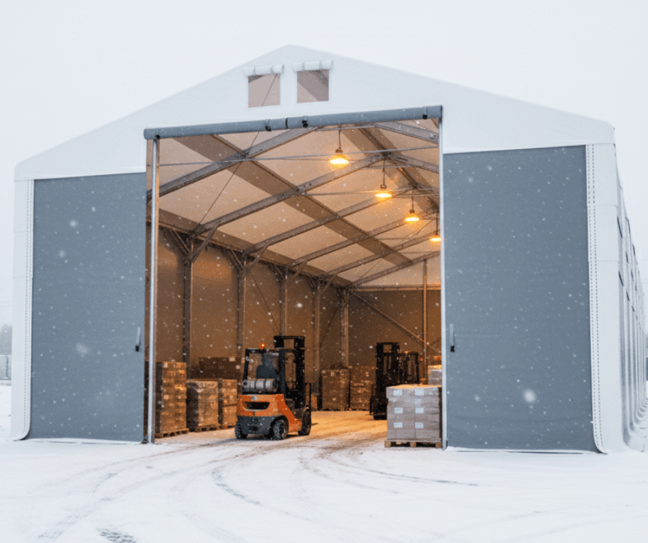 Wielosezonowy, ognioodporny namiot przemysłowy