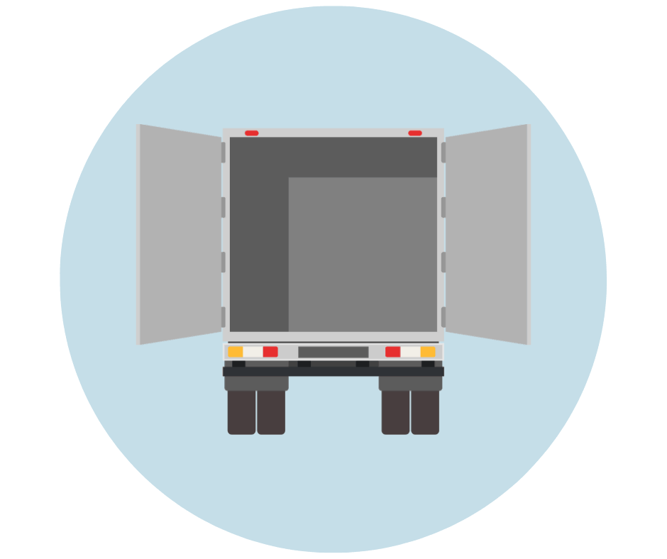 Strefa przeładunkowa w namiocie magazynowym